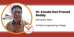 St Peter's Engineering College, Admission Head: Dr. Konda Hari Prasad Reddy Interview